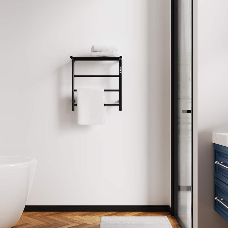 Wall Mounted Heated Towel Rack for Bathroom