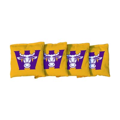 Williams College Ephs Yellow Cornhole Bags