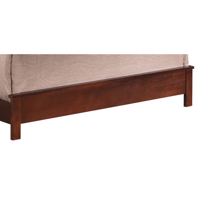 Roomfitters Upholstered Platform Bed Frame with Horizontal Channel Padded Headboard, No Box Spring Needed