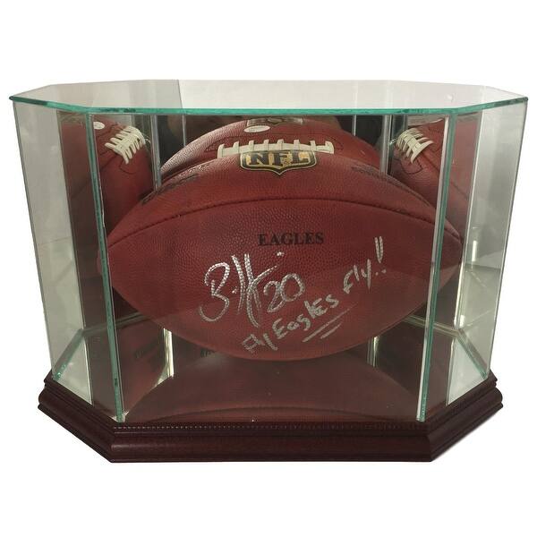 Shop Brian Dawkins Signed Wilson Nfl Duke Football Insc W Glass