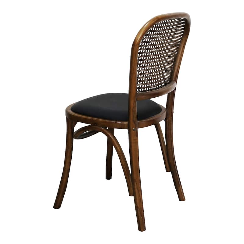 Aurelle Home Vintage Polyurethane Seat Dinning Chairs (Set of 2)