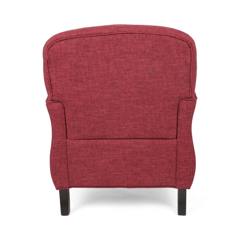 Red Fabric Armchair 28x30x34 inches