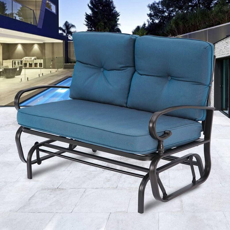 Nista Outdoor Loveseat Glider Chair by Havenside Home