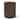 Mercana Terra Dark Brown Solid Wood Fluted Round Side Table