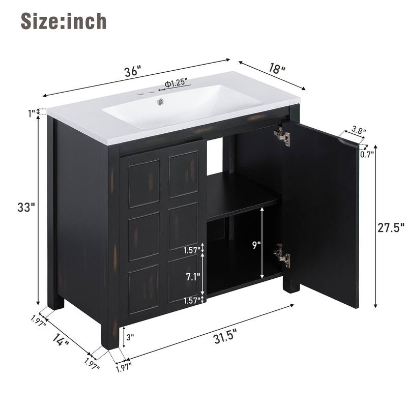 Bathroom Storage Vanity Cabinet
