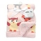 preview thumbnail 2 of 3, Lambs & Ivy Little Woodland Animals Luxury Minky and Sherpa Baby Blanket