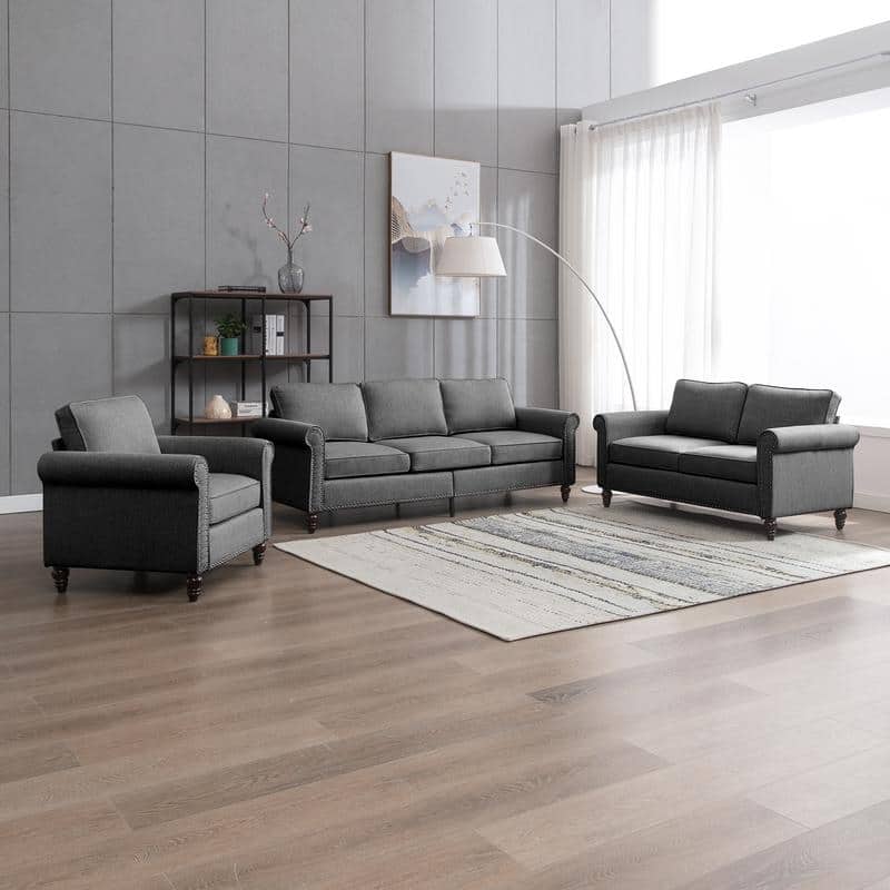 Mixoy Sectional Sleeper Sofa,Single Couch & Loveseat Couch &3 Seater Sofa, DIY Combination for Living Room