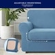 preview thumbnail 34 of 63, Subrtex 3-Piece Stretch Armchair Slipcover Sets with 1 Backrest Cushion Covers and 1 Seat Cushion Covers
