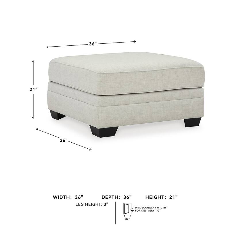 Signature Design by Ashley Huntsworth Gray Oversized Accent Ottoman