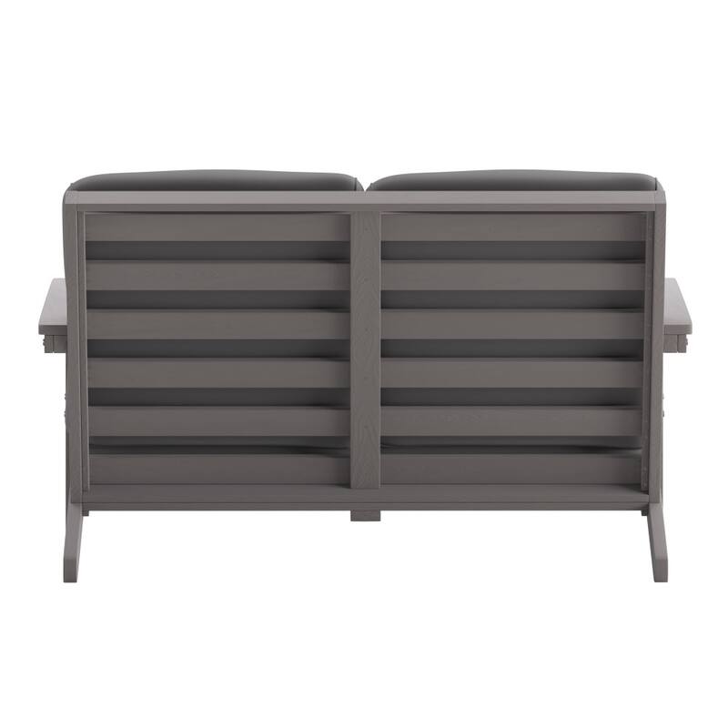 All-Weather Poly Resin Adirondack Loveseat & Cushions