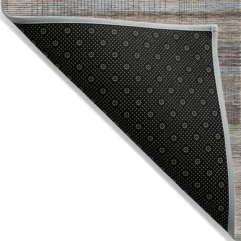 Machine Washable Indoor/ Outdoor Chantille Contemporary Imprints Rug