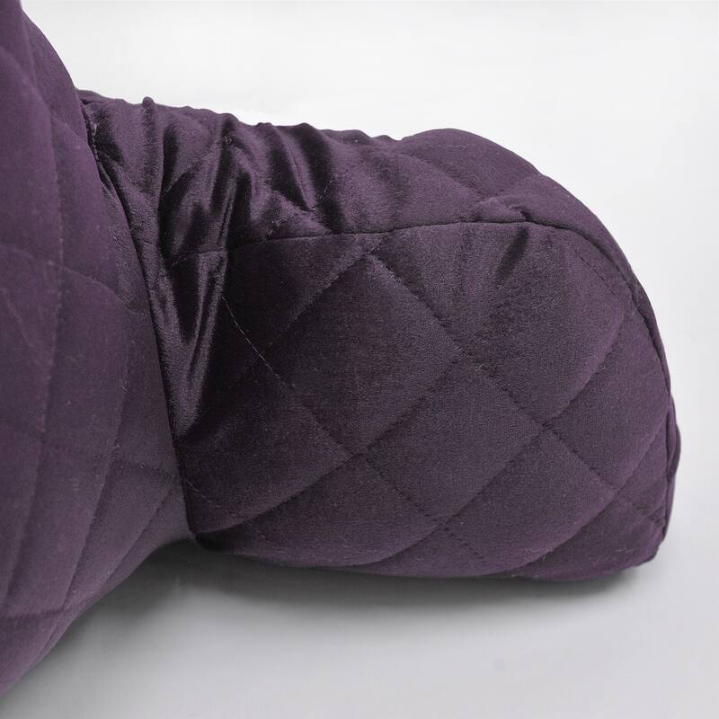 Velvet Do-It-Yourself Bedrest Reading Pillow Cover and Filling