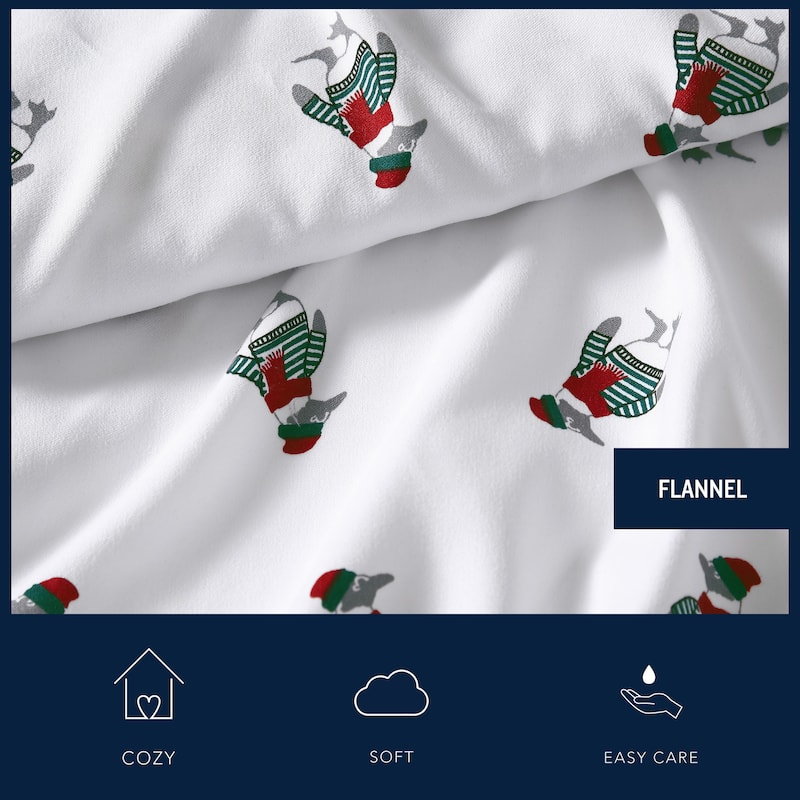 Nautica Cozy Brushed Flannel Printed Sheet Sets