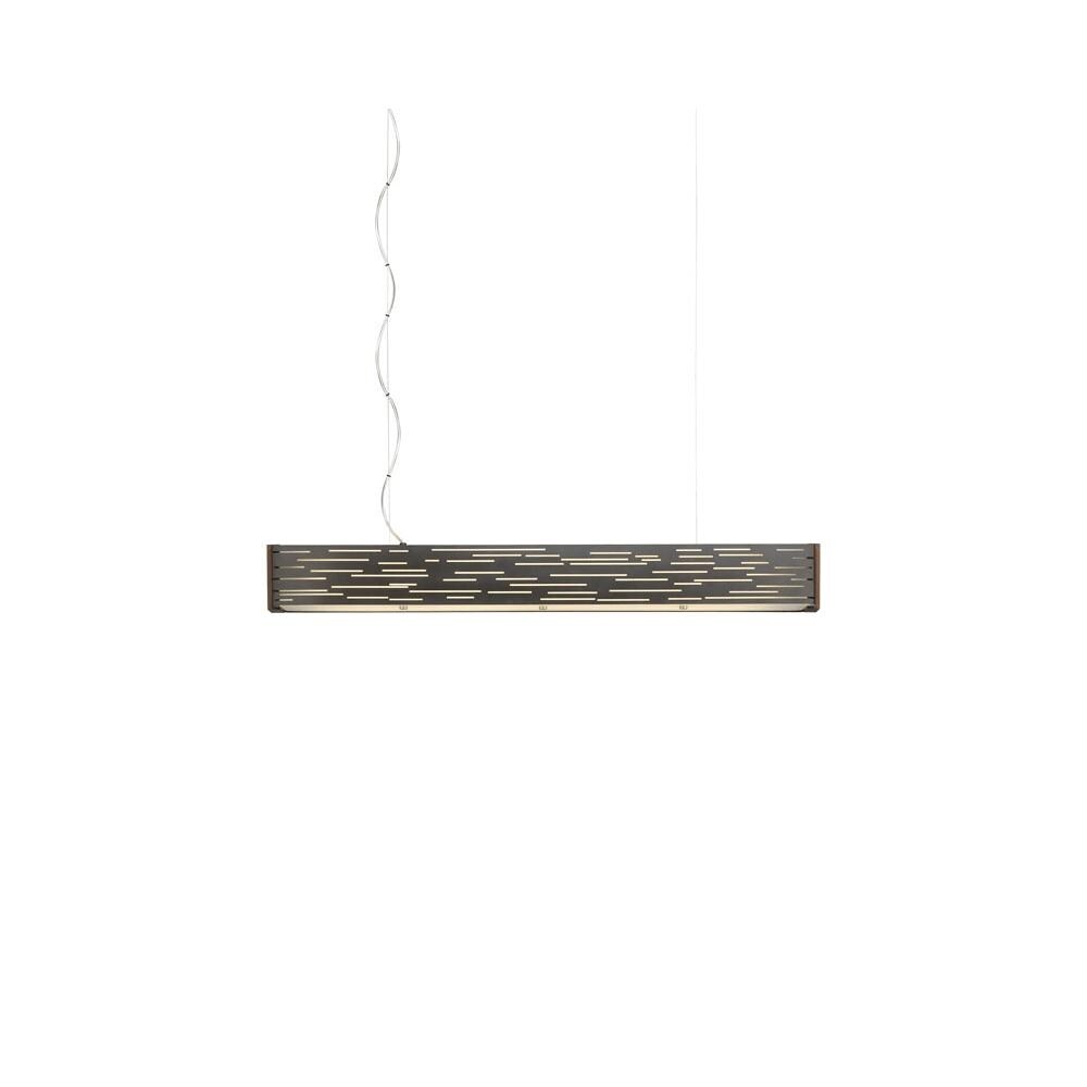 Tech Lighting 700LSRVL-LED830-277  Revel 51" Wide Single LED 277 Volt Chandelier - (gloss white with walnut trim - n/a) - Chandeliers For Bedrooms by Overstock.com