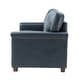 preview thumbnail 22 of 44, Rita Living Room 3-Seat Genuine Leather Sofa with Solid Wood Legs and Nailhead