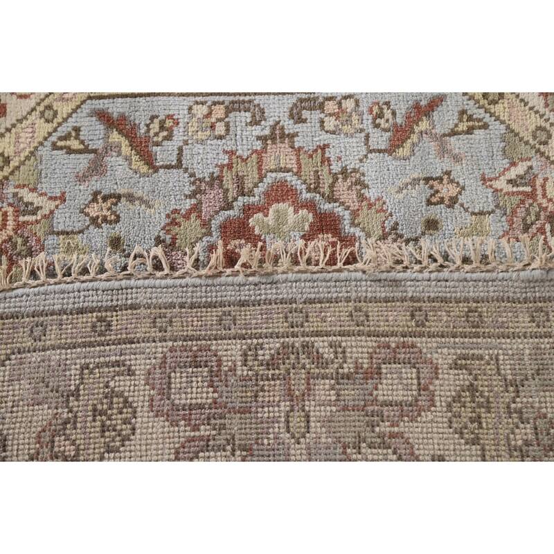 Heriz Serapi Oriental Octagon Rug Handmade Wool Carpet - 6'0"x 5'10"