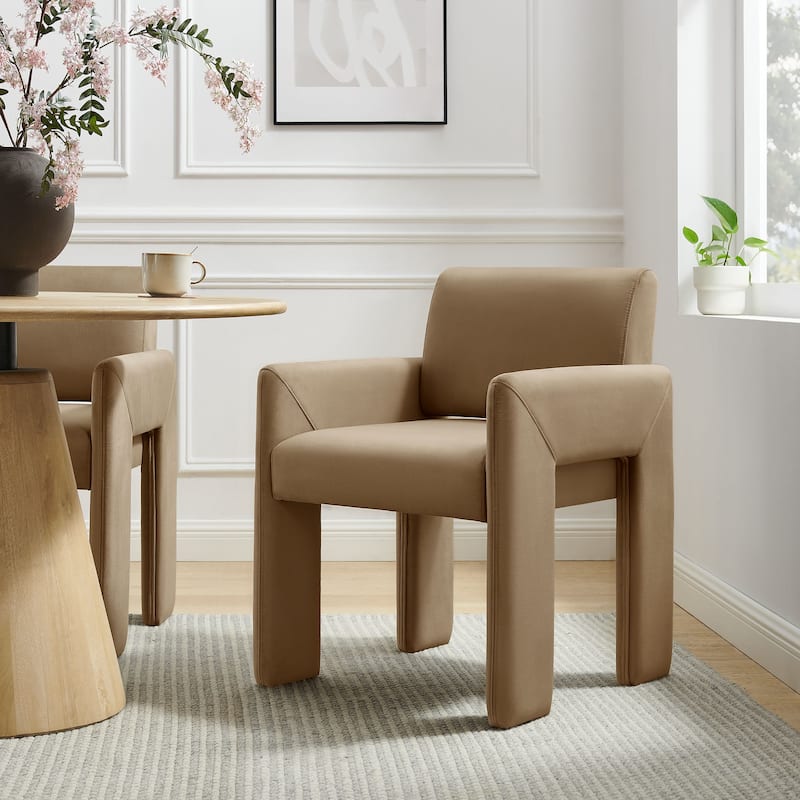 Daven Upholstered Dining Chair - Taupe