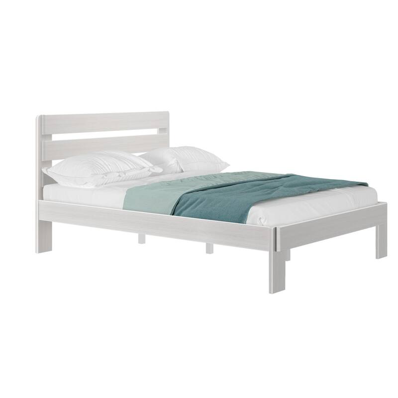 Plank and Beam Farmhouse Queen Bed with Plank Headboard