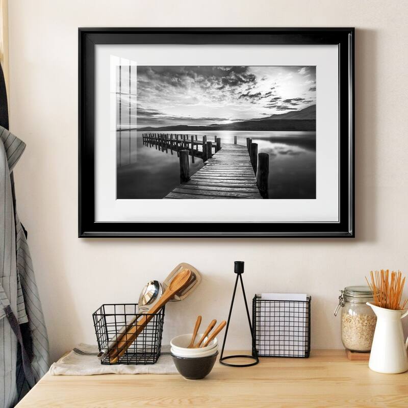 Evening Dock Premium Framed Print - Ready to Hang