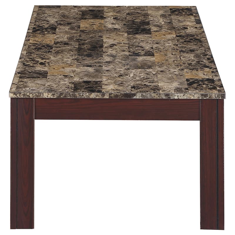 Rhodes 3-piece Faux Marble Top Coffee Table Set