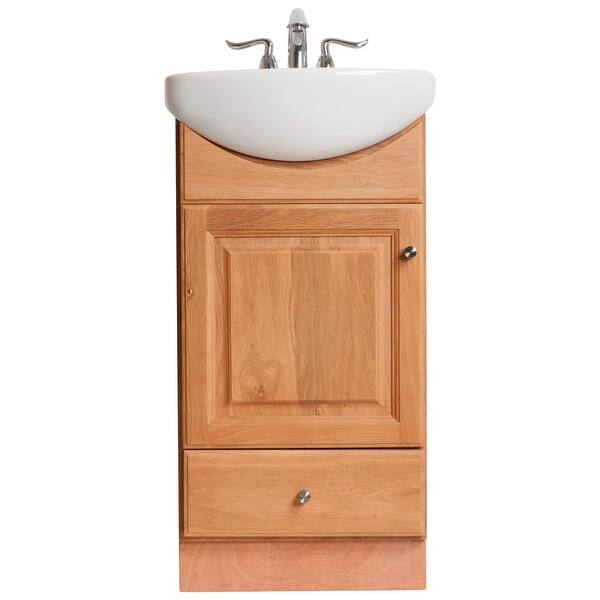 Shop Fine Fixtures Petite 16 Inch Bathroom Vanity With Vitreous China Sink Top On Sale Overstock 10173241