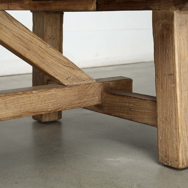 Approx. 70 Inches Long Rustic Farmhouse Coffee Table Weathered Natural - 54 x 84