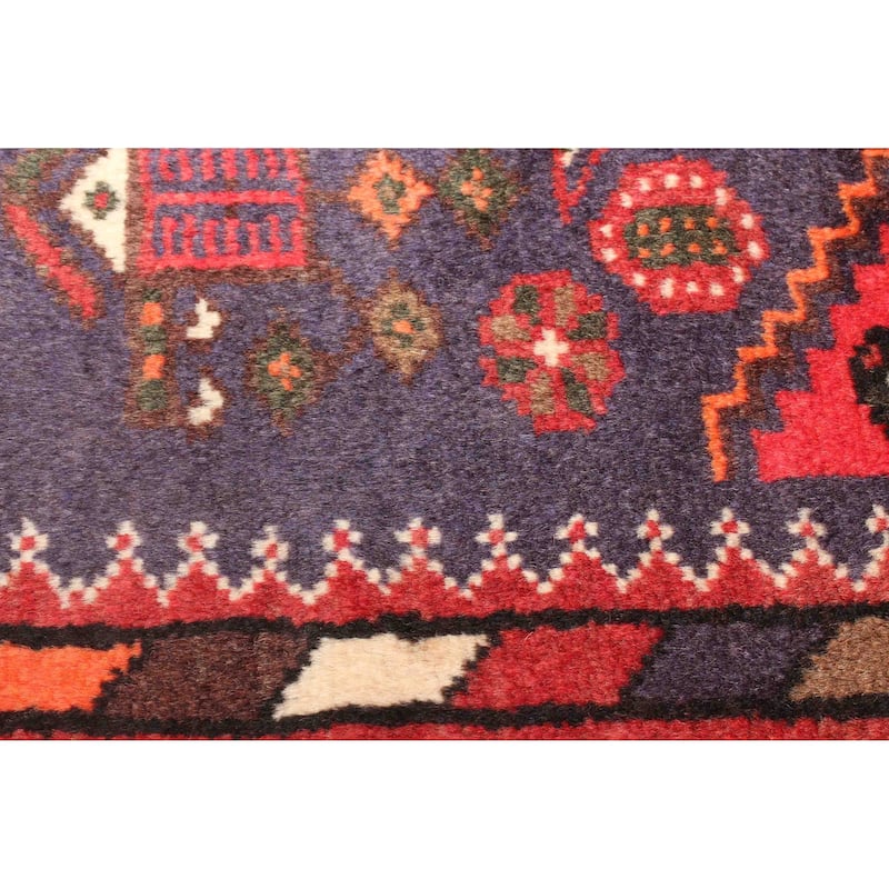 ECARPETGALLERY Hand-knotted Andelz Navy Wool Rug - 4'1 x 6'6