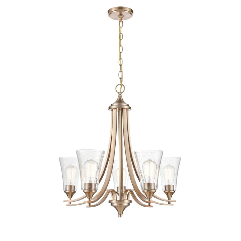 Millennium Lighting Natalie 5 Light 28" Wide Chandelier - Modern Gold