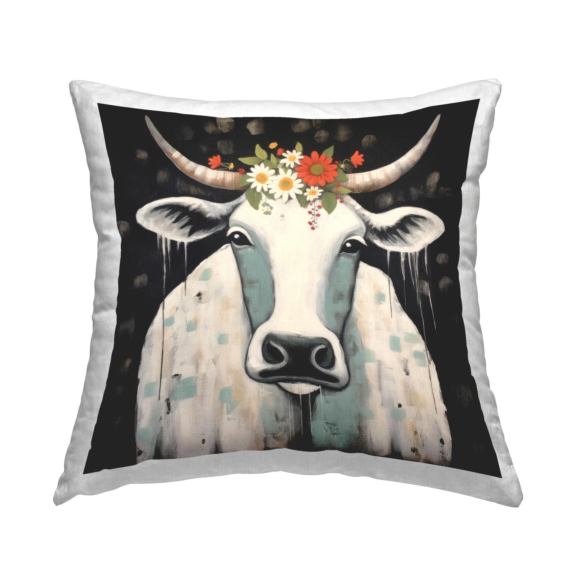 Stupell Modern Cattle on Black Design by Lazar Studio