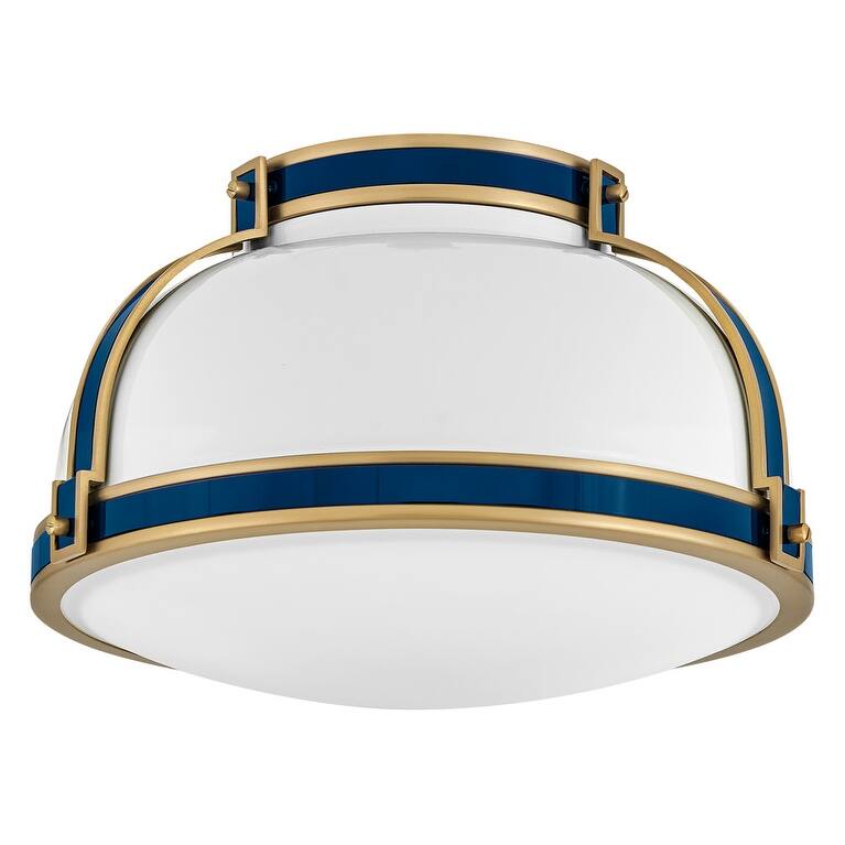 Hinkley Lighting 46351 Barton 2 Light 15" Wide Flush Mount Ceiling