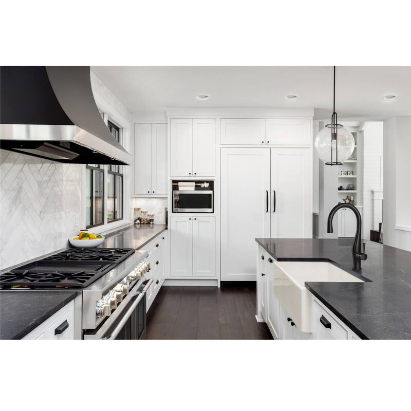 Houzer PTG-4318 Platus 33" Farmhouse Single Basin Fireclay Kitchen