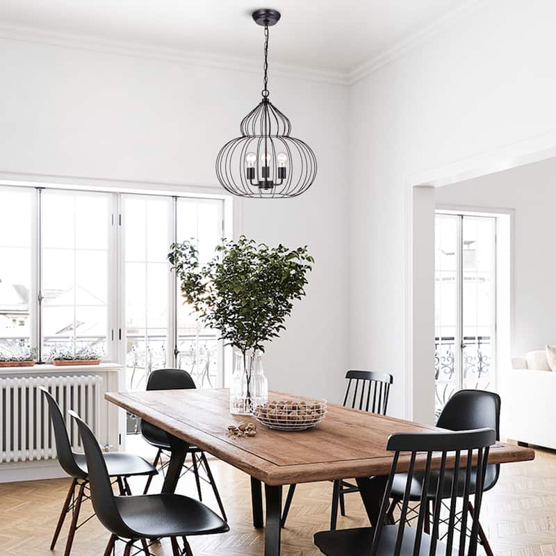 Rega 3-Light Global Chandelier