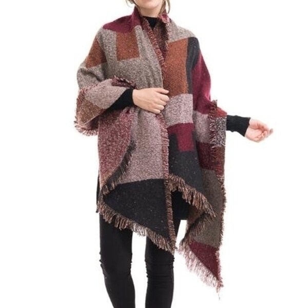 plaid wrap cardigan