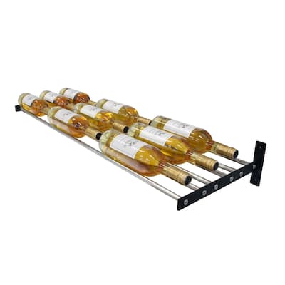 Epicureanist Wall-Mounted Horizontal Display Rack (3 Bottle Deep)