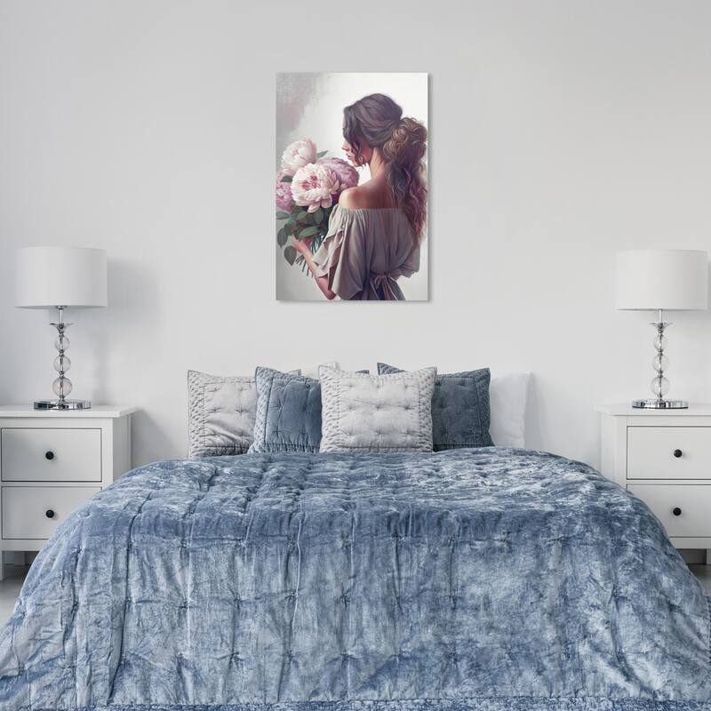Wynwood Studio Fashion and Glam Antoinette Gray and Traditional Wall Art Canvas Print - 36 x 24