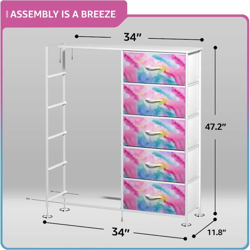 Dressers for Bedroom with 10 Drawers, Chest of Drawers for Bedroom