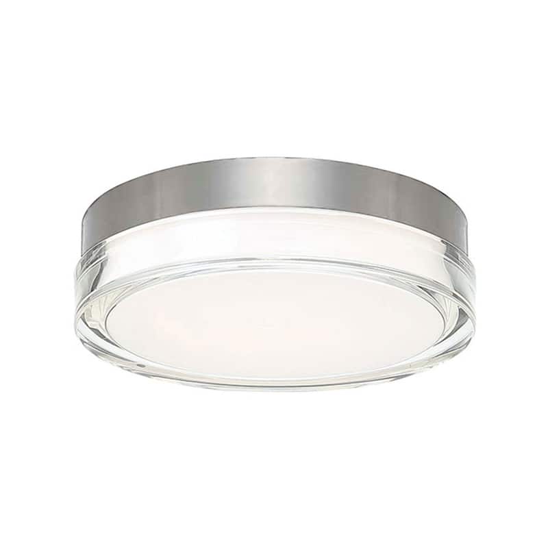 Pi 6in LED Round Flush Mount 2700K - Stainless Steel-3000K - 9