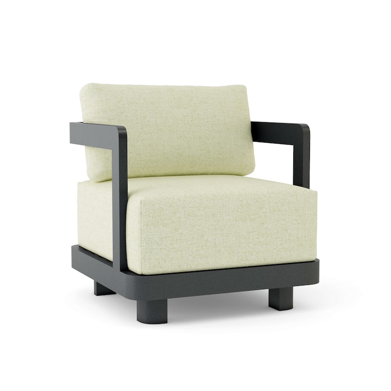 Granada Deep Seating Aluminum Armchair - Canvas Natural