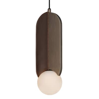 Studio M SM24603 Stitched 6" Wide LED Mini Pendant by Nina Magon