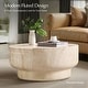 preview thumbnail 4 of 6, HULALA HOME Amagoya Modern 32"W Concrete Top Full Assembly Round Coffee Table