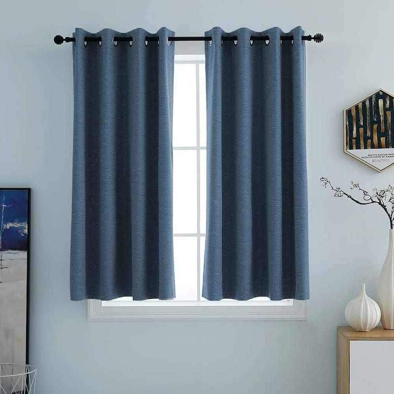 Slinding Glass Door Curtains, Blackout Extra Wide Patio Curtain Drapes Polyester Belmar Grommet Panel