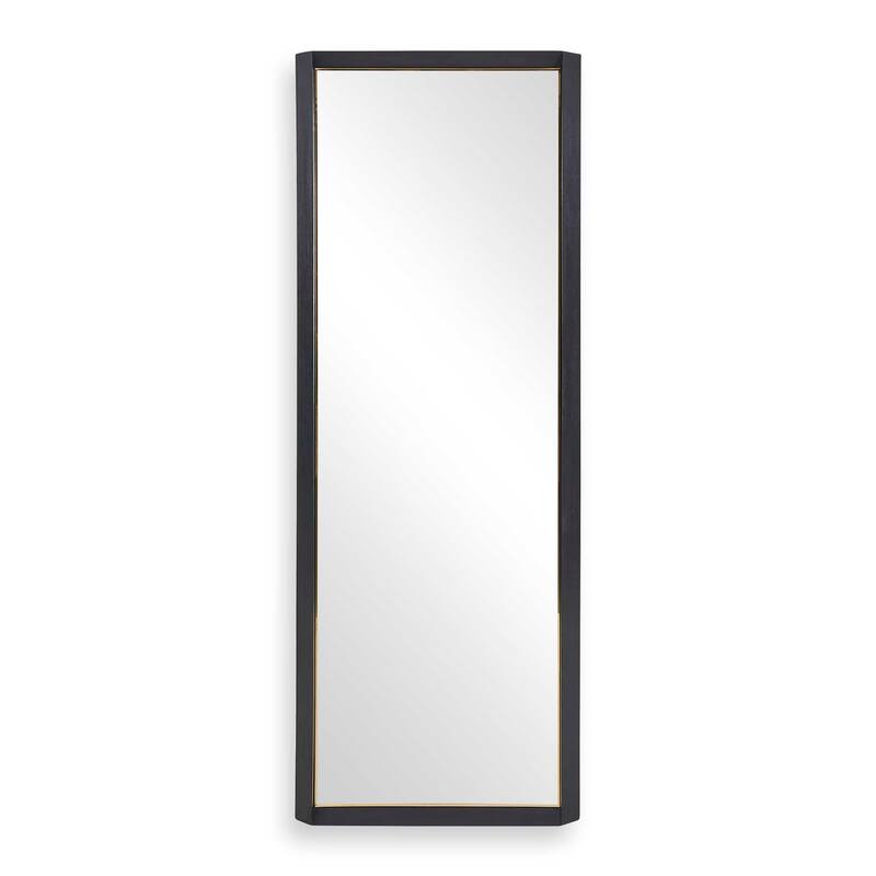 Uttermost Stenton Tall Wooden Mirror - 28.00" W x 76.00" H x 2.00" D