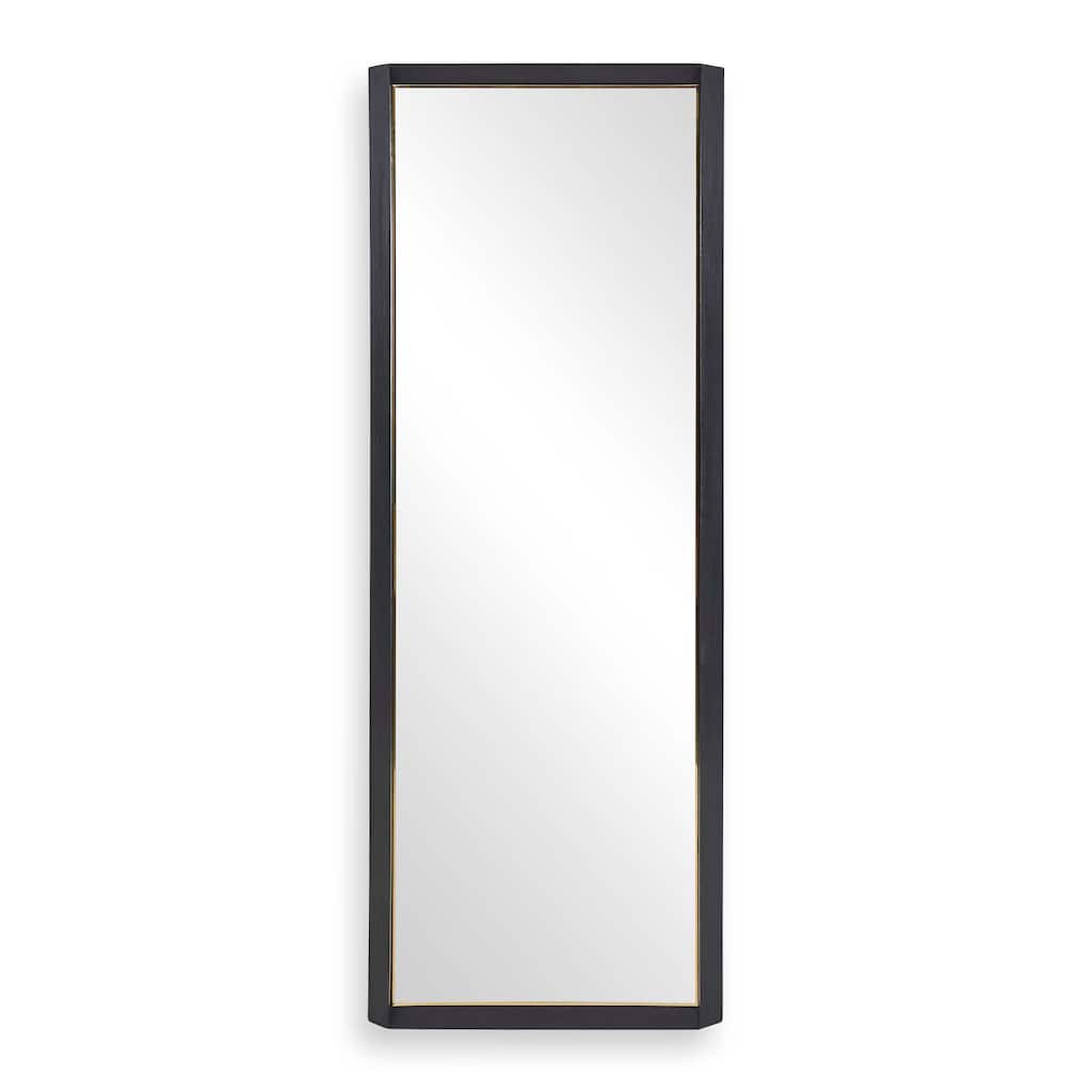 Uttermost Stenton Tall Wooden Mirror - 28.00" W x 76.00" H x 2.00" D