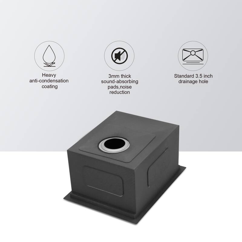 Undermount 16 Gauge Single Bowl Stainless Steel Kitchen Sink