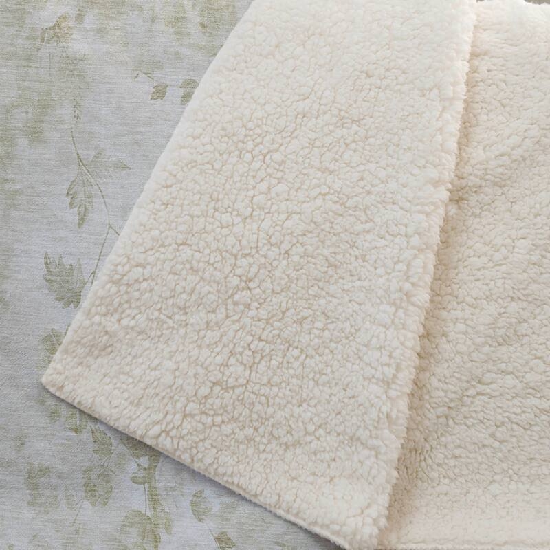 Premium Machine Washable Modern Floral Sherpa Throw Blanket