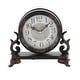 preview thumbnail 7 of 24, Black Metal Scroll Decorative Clock (Set of 2) - 7 x 3 x 7