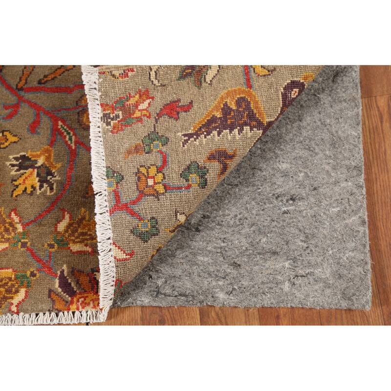 Animals Design Kazak Accent Rug Hand-Knotted Floral Wool Carpet - 2'1"x 2'10"