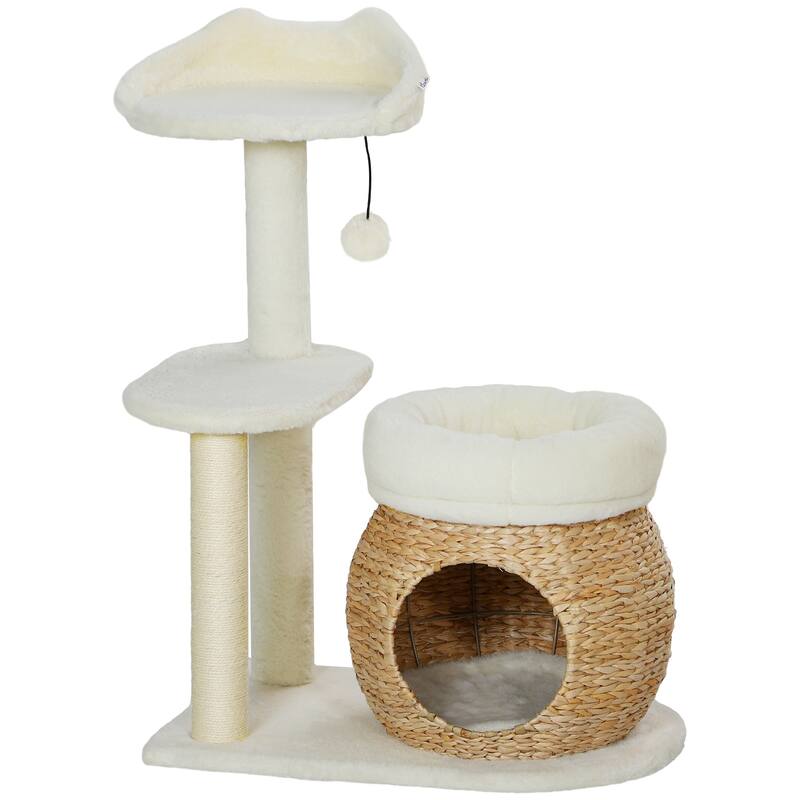 31" Cat Tree Tower with Scratching Posts