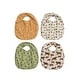 preview thumbnail 1 of 1, Cotton Baby Bib with Pattern, 4 Styles