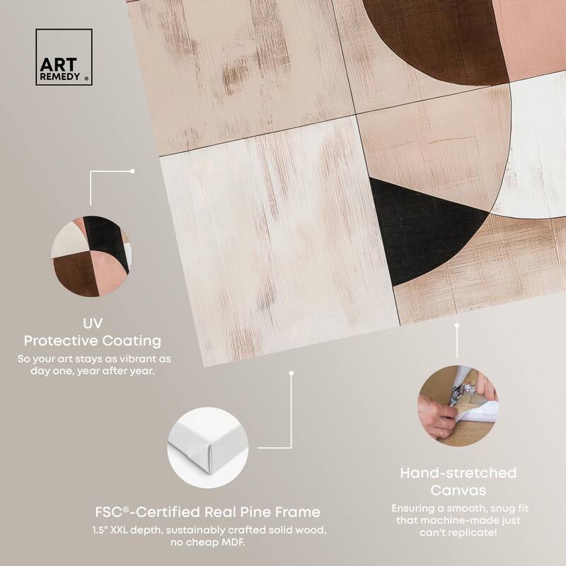 Modern Shapes I Canvas by Art Remedy, Gallery Wrapped